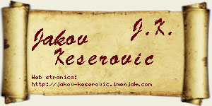 Jakov Keserović vizit kartica